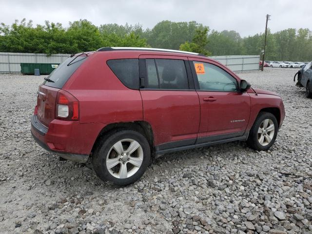 1C4NJDBB6ED622322 - 2014 JEEP COMPASS SPORT RED photo 3