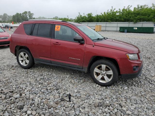1C4NJDBB6ED622322 - 2014 JEEP COMPASS SPORT RED photo 4