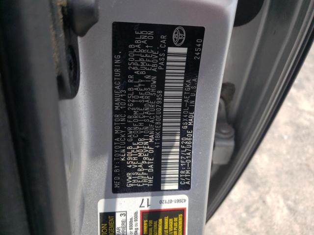 4T1BK1EB0EU079958 - 2014 TOYOTA AVALON BASE Gümüş foto 12