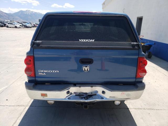 1D7HE42K05S149553 - 2005 DODGE DAKOTA SLT BLUE photo 6