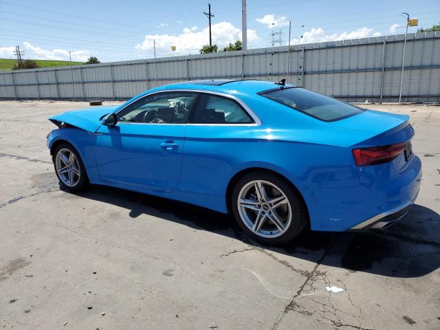 WAUSAAF5XNA024285 - 2022 AUDI A5 PREMIUM 45 BLUE photo 2