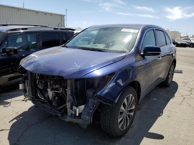 5FRYD3H41FB009976 - 2015 ACURA MDX TECHNOLOGY BLUE photo 1