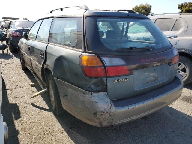 4S3BH665727634259 - 2002 SUBARU LEGACY OUTBACK BLUE photo 2