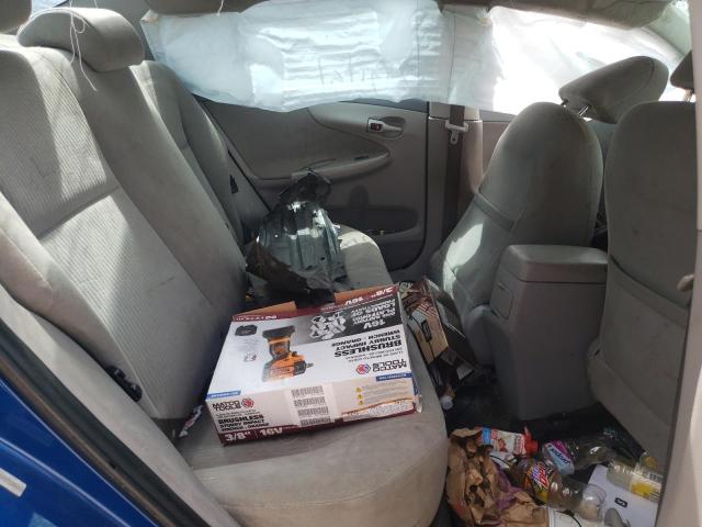 1NXBU4EE0AZ178635 - 2010 TOYOTA COROLLA BASE BLUE photo 6