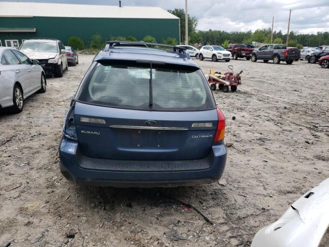 4S4BP61CX77343945 - 2007 SUBARU LEGACY OUTBACK 2.5I BLUE photo 6