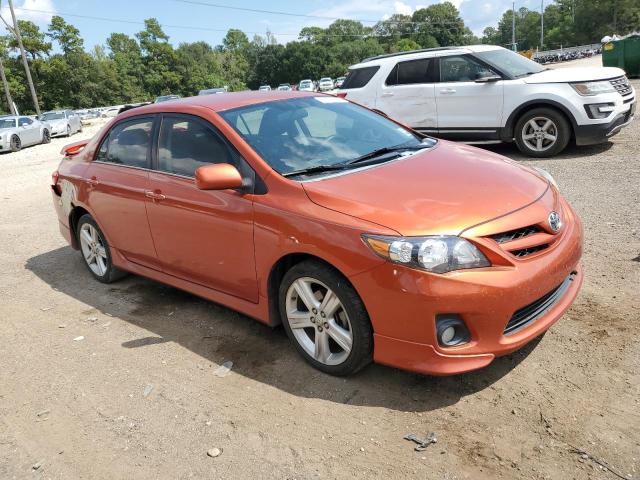 2T1BU4EE5DC065110 - 2013 TOYOTA COROLLA BASE ORANGE photo 4