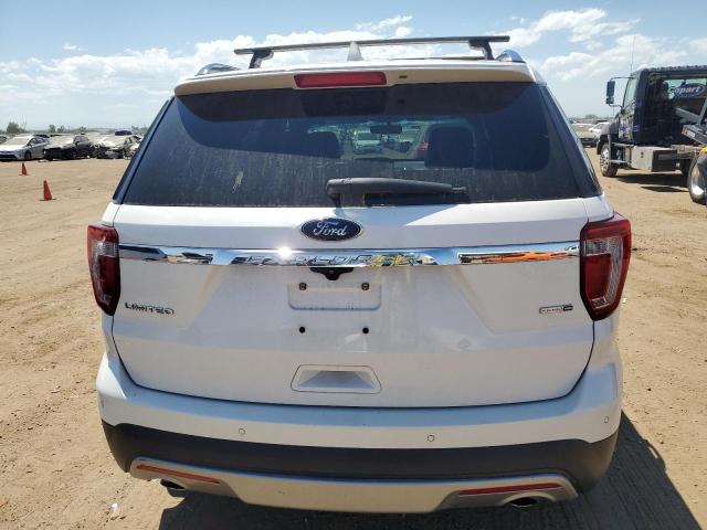 1FM5K8F85GGC27032 - 2016 FORD EXPLORER LIMITED WHITE photo 6