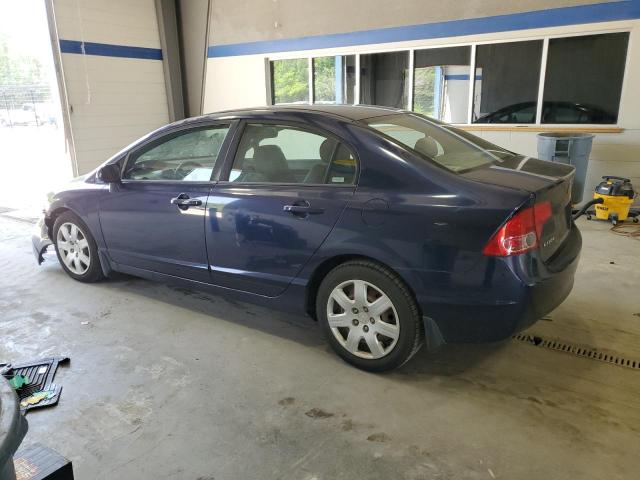 1HGFA16568L112703 - 2008 HONDA CIVIC LX BLUE photo 2