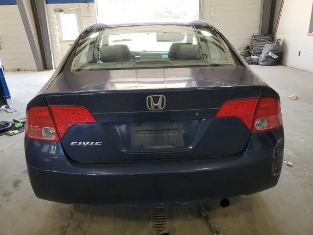 1HGFA16568L112703 - 2008 HONDA CIVIC LX BLUE photo 6