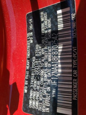 JF1ZNAA18F8702542 - 2015 TOYOTA SCION FR-S მწვანე ფოტო 12