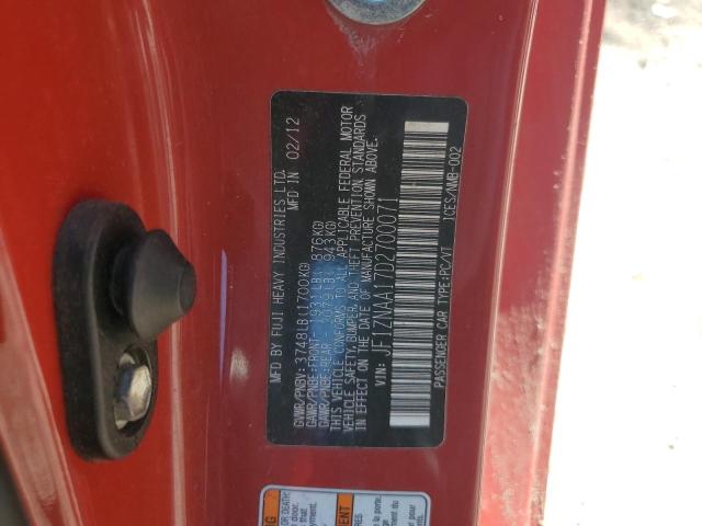 JF1ZNAA17D2700071 - 2013 TOYOTA SCION FR-S RED photo 13