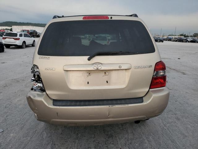 JTEGD21A250105745 - 2005 TOYOTA HIGHLANDER TAN photo 6