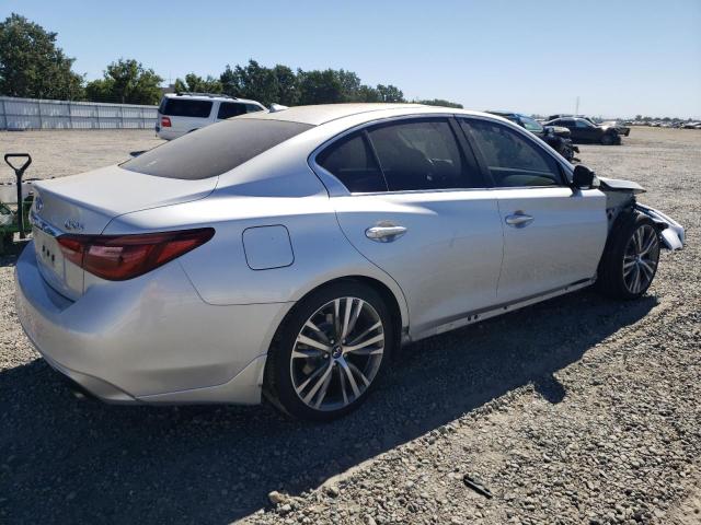 JN1EV7AP5JM350958 - 2018 INFINITI Q50 LUXE SILVER photo 3