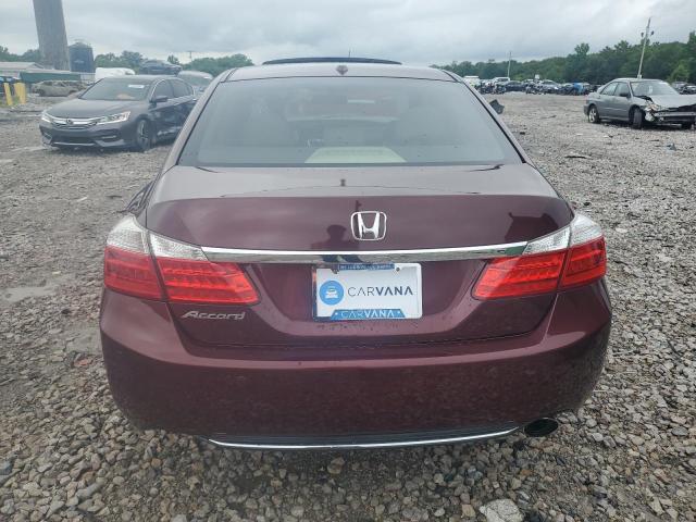 1HGCR2F87DA066882 - 2013 HONDA ACCORD EXL BURGUNDY photo 6