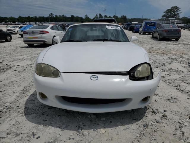 JM1NB353520222928 - 2002 MAZDA MX-5 MIATA BASE WHITE photo 5