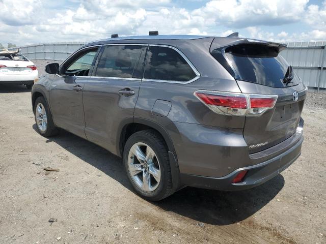 5TDDCRFH0GS017303 - 2016 TOYOTA HIGHLANDER HYBRID LIMITED GRAY photo 2