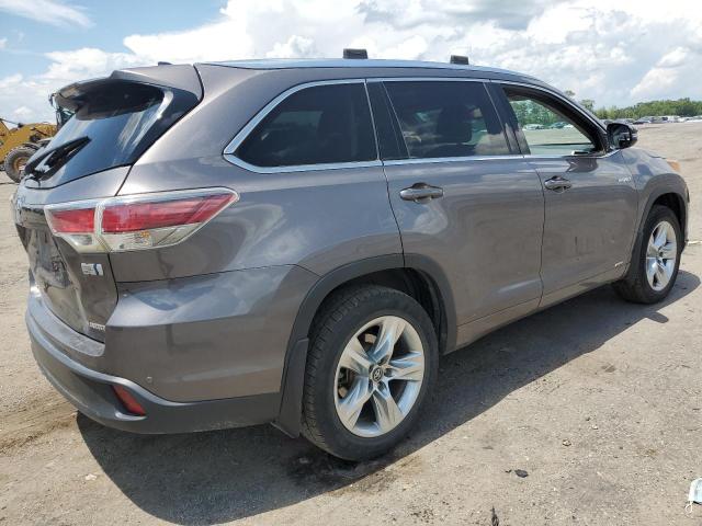 5TDDCRFH0GS017303 - 2016 TOYOTA HIGHLANDER HYBRID LIMITED GRAY photo 3