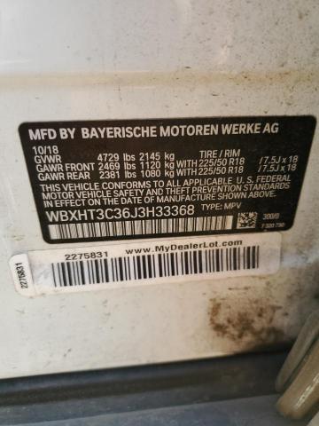 WBXHT3C36J3H33368 - 2018 BMW X1 XDRIVE28I WHITE photo 13