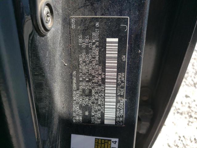 JTLKT324154014382 - 2005 TOYOTA SCION XB BLACK photo 12