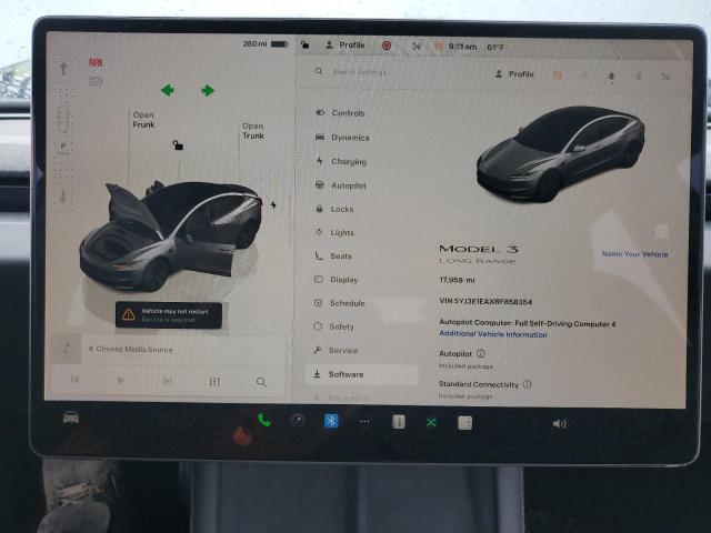 5YJ3E1EAXRF858354 - 2024 TESLA MODEL 3 Boz foto 9