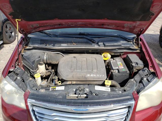 2C4RC1BG6ER256879 - 2014 CHRYSLER TOWN & COU TOURING წითელი ფოტო 12