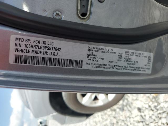 1C6RR7LG9PS517642 - 2023 RAM 1500 CLASS SLT 银色 照片 13