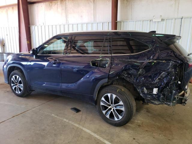 5TDGZRAH7MS084429 - 2021 TOYOTA HIGHLANDER XLE Կապույտ լուսանկար 2