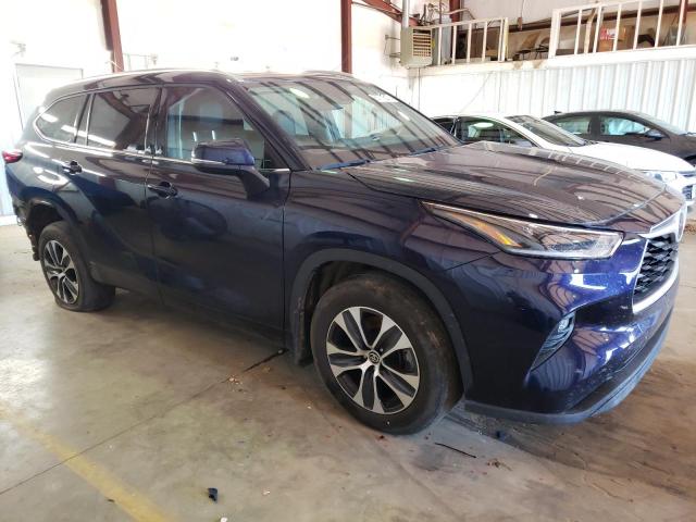 5TDGZRAH7MS084429 - 2021 TOYOTA HIGHLANDER XLE Կապույտ լուսանկար 4