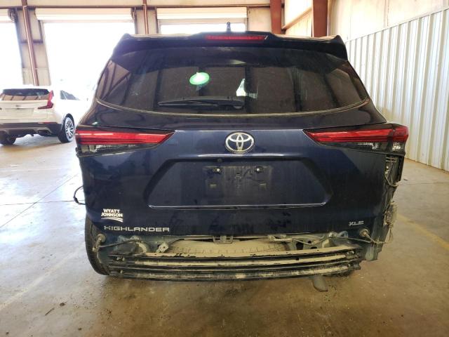 5TDGZRAH7MS084429 - 2021 TOYOTA HIGHLANDER XLE Կապույտ լուսանկար 6