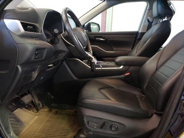 5TDGZRAH7MS084429 - 2021 TOYOTA HIGHLANDER XLE Կապույտ լուսանկար 7