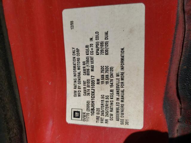 1GBJ6H1C9XJ103517 - 1999 CHEVROLET C-SERIES C6H042 Qara foto 12