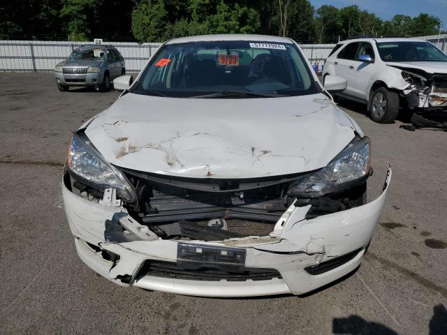 3N1AB7AP3EY323803 - 2014 NISSAN SENTRA S WHITE photo 5