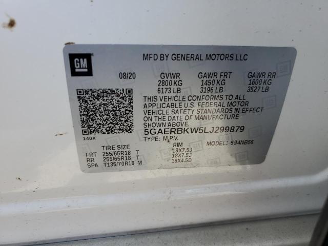 5GAERBKW5LJ299879 - 2020 BUICK ENCLAVE ESSENCE 白色 照片 13