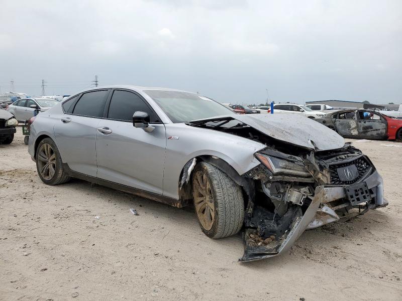 19UUB5F5XNA005186 - 2022 ACURA TLX TECH A SILVER photo 4