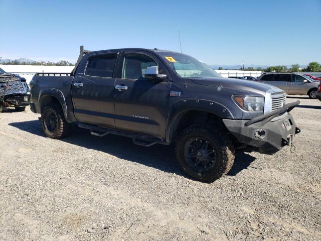 5TFHY5F12BX192640 - 2011 TOYOTA TUNDRA CREWMAX LIMITED GRAY photo 4