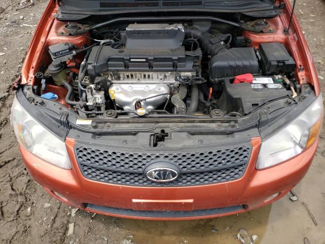 KNAFE161975000560 - 2007 KIA SPECTRA5 SX ORANGE photo 11