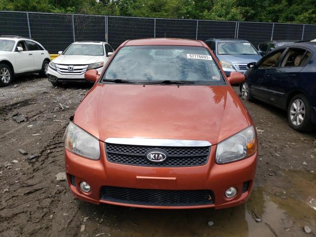 KNAFE161975000560 - 2007 KIA SPECTRA5 SX ORANGE photo 5