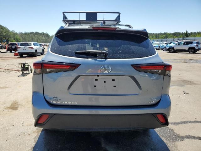 5TDKDRAH9RS537742 - 2024 TOYOTA HIGHLANDER LE 蓝色 照片 6