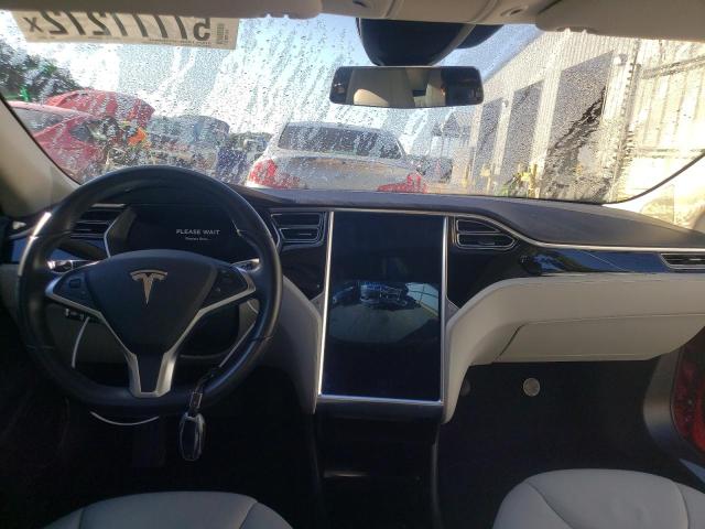 5YJSA1H13FF080610 - 2015 TESLA MODEL S 85 RED photo 9