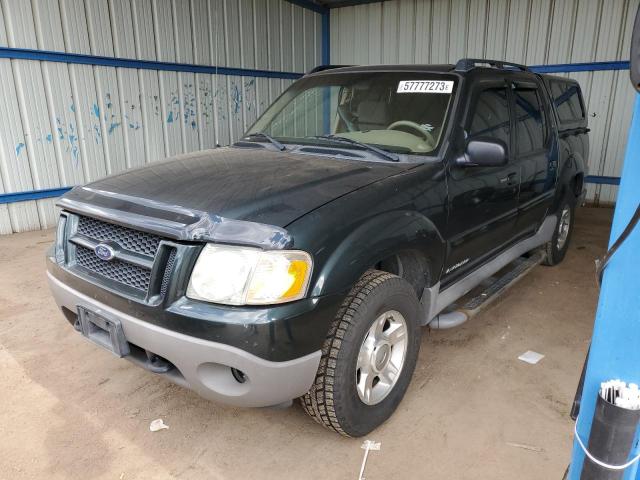 1FMZU77E22UD07263 - 2002 FORD EXPLORER S GREEN photo 1