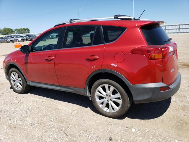 2T3DFREV4DW067310 - 2013 TOYOTA RAV4 LIMITED RED photo 2