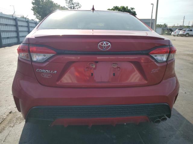 JTDS4RCE7LJ003663 - 2020 TOYOTA COROLLA SE RED photo 6