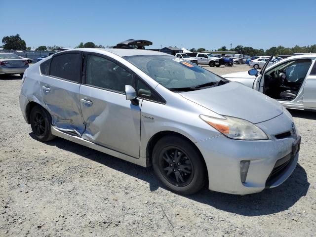 JTDKN3DUXD5581444 - 2013 TOYOTA PRIUS SILVER photo 4