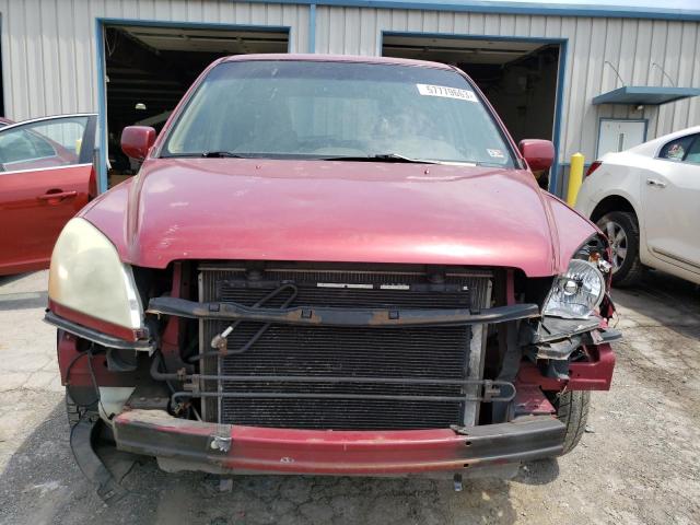 5FNYF18405B010597 - 2005 HONDA PILOT EX RED photo 5