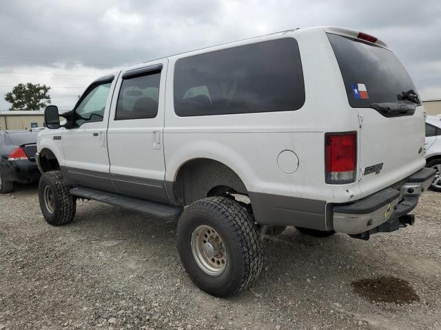 1FMNU41S31EB86876 - 2001 FORD EXCURSION XLT WHITE photo 2