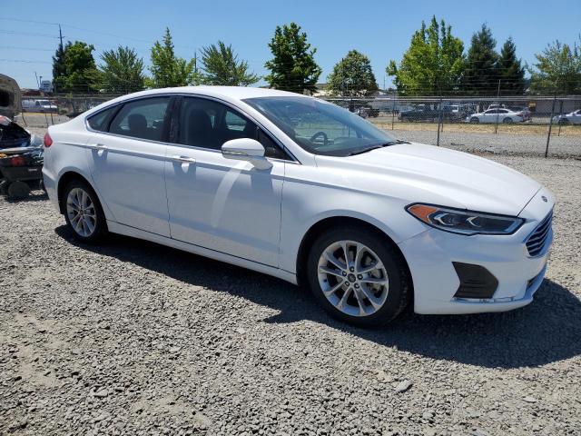 3FA6P0MU8KR189637 - 2019 FORD FUSION SEL WHITE photo 4