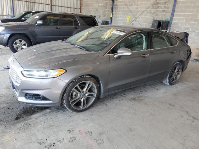 3FA6P0D92ER100855 - 2014 FORD FUSION TITANIUM SILVER photo 1