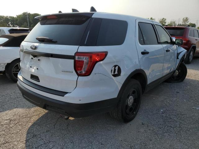 1FM5K8AT0JGB00126 - 2018 FORD EXPLORER POLICE INTERCEPTOR WHITE photo 3