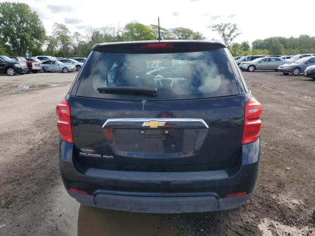 2GNFLEEK3H6188404 - 2017 CHEVROLET EQUINOX LS BLACK photo 6