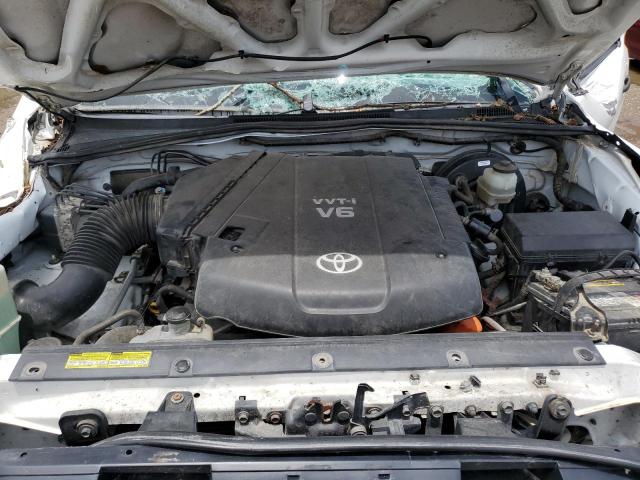 3TMJU4GN8AM102663 - 2010 TOYOTA TACOMA DOUBLE CAB PRERUNNER WHITE photo 11